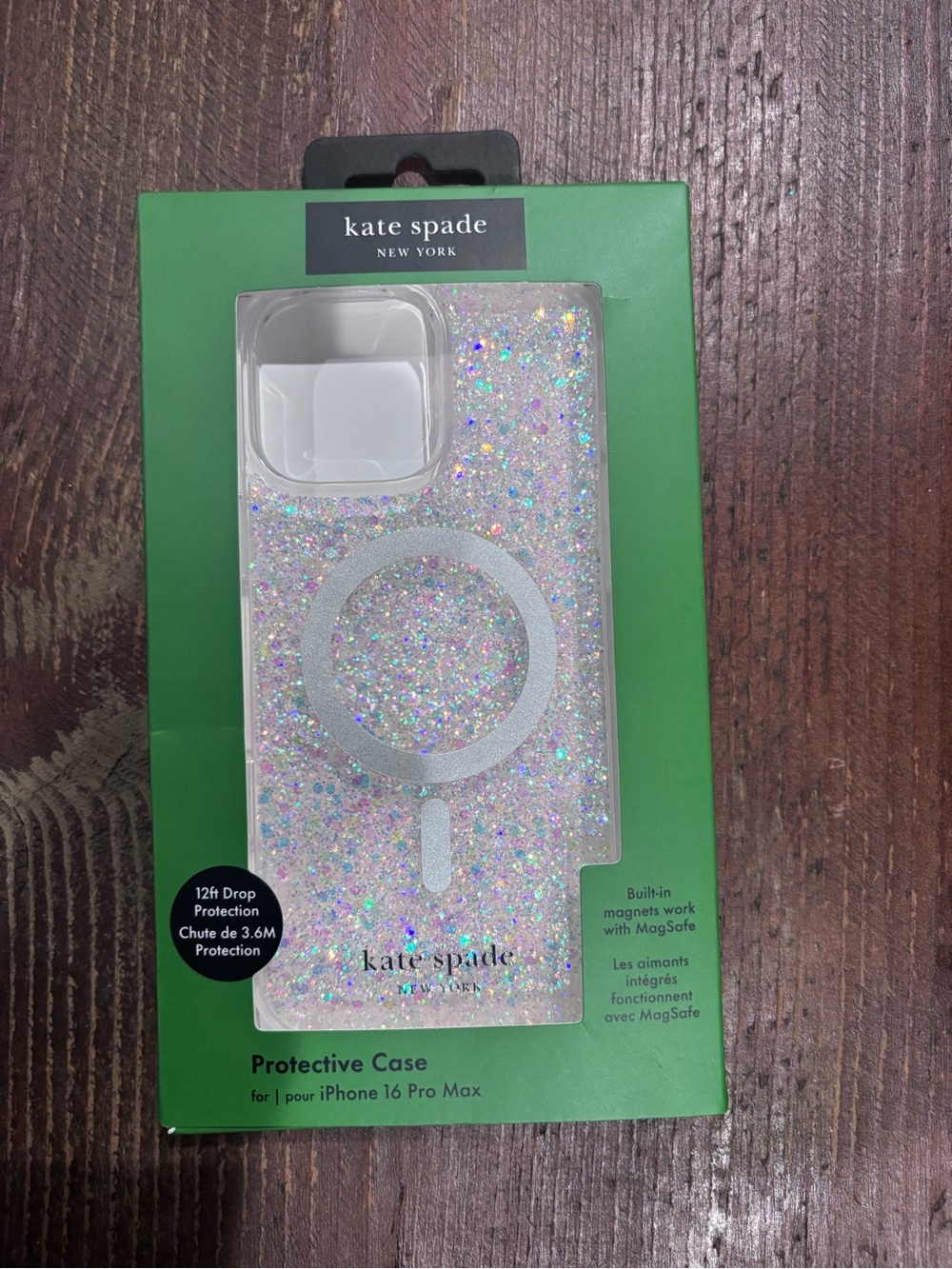 iPhone 16 Pro Max kate spade Glitter MagSafe Protective Case NWT